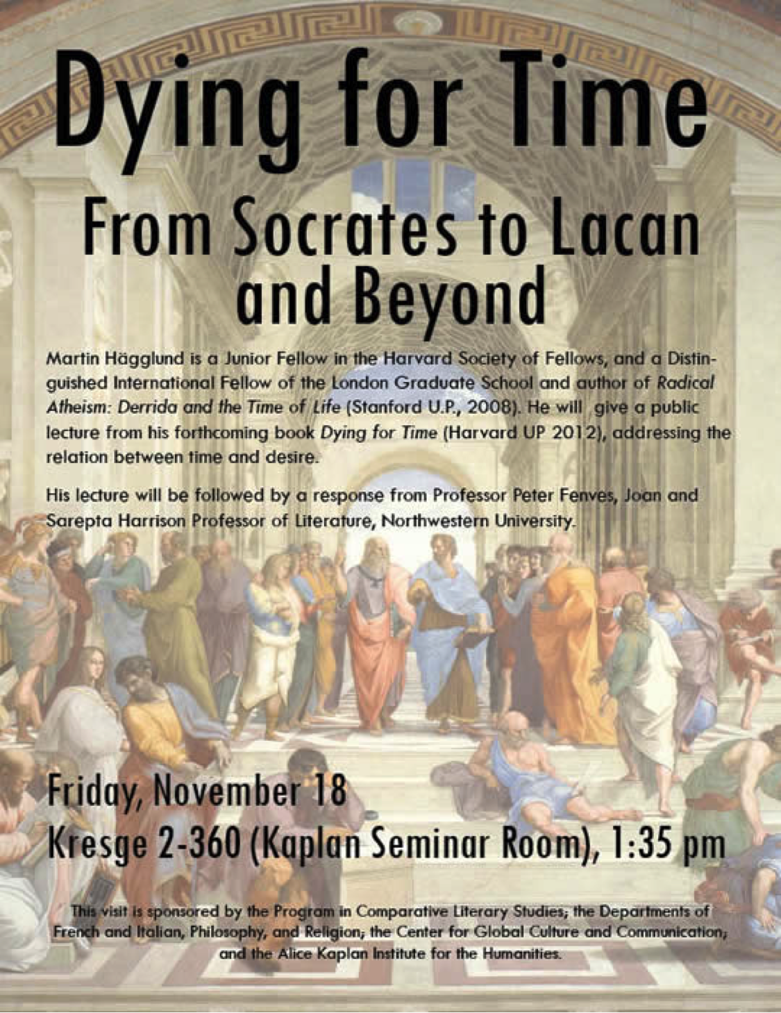 Dying for Time: From Socrates to Lacan and Beyond
